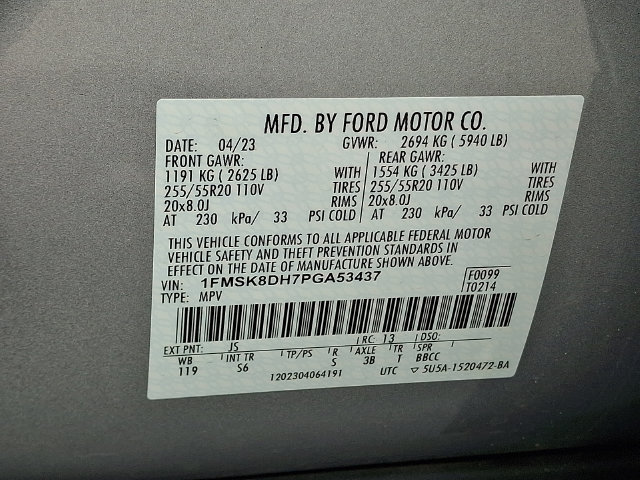 Certified 2023 Ford Explorer XLT w/ Equipment Group 202A AWD/4WD image 29