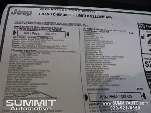 New 2026 Jeep Grand Cherokee L Limited AWD/4WD image 41