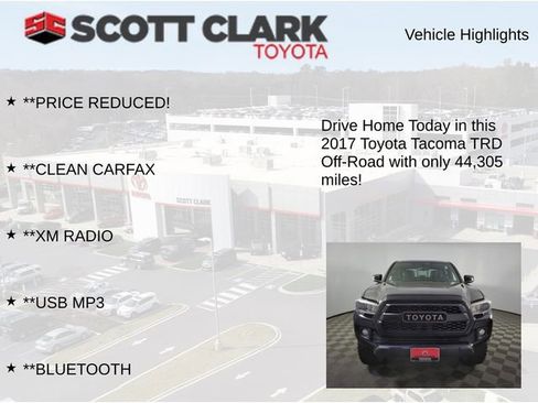 Used 2017 Toyota Tacoma TRD Off-Road AWD/4WD image 12