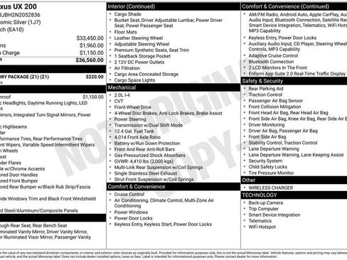 Used 2022 Lexus UX 200 w/ Accessory Package (Z1) FWD image 32
