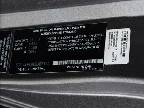 Used 2014 Aston Martin Vanquish Coupe RWD image 30