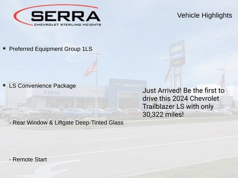 Certified 2024 Chevrolet TrailBlazer LS w/ LS Convenience Package FWD image 3