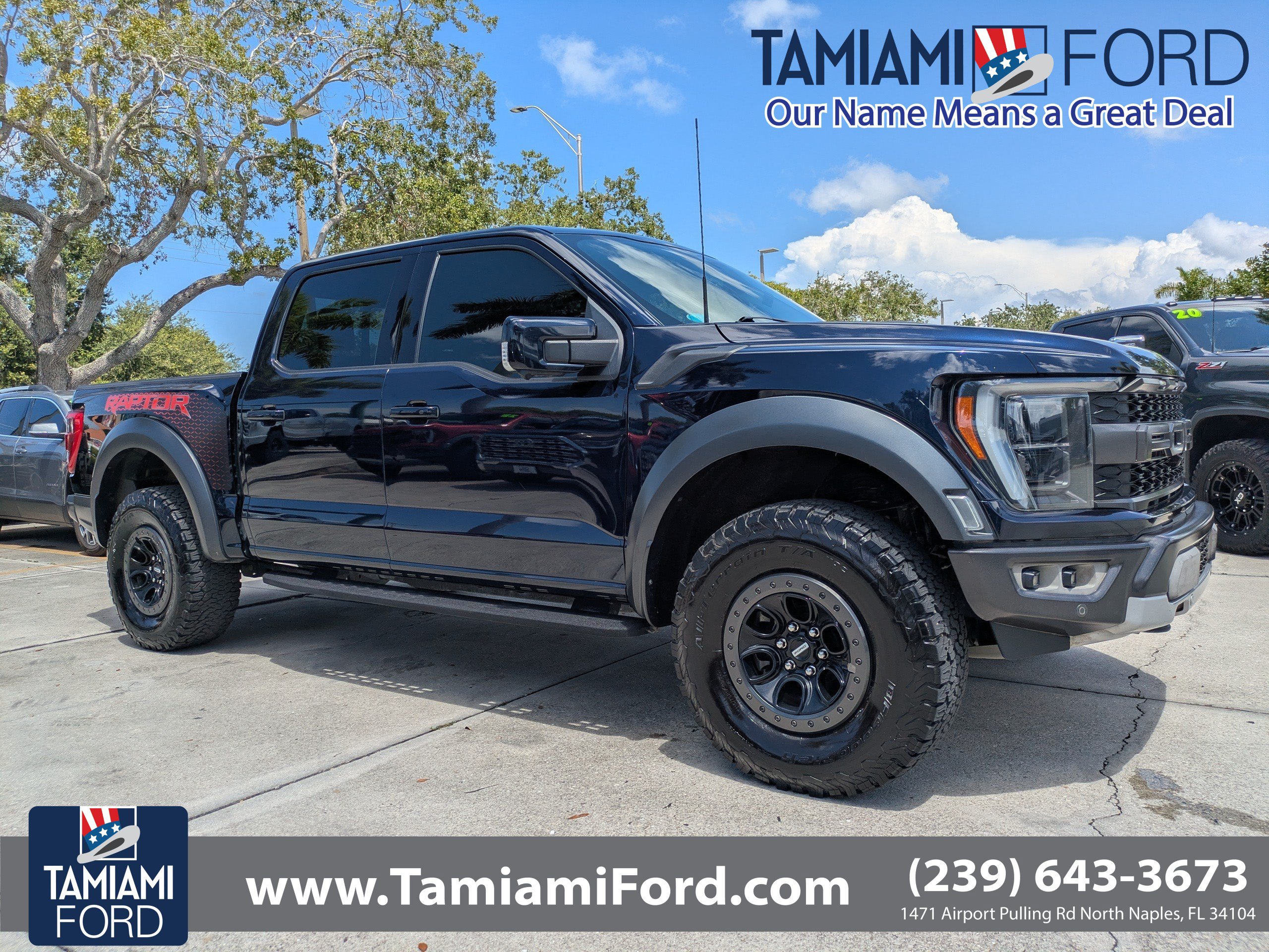 Used 2023 Ford F150 Raptor w/ Blue Interior Package AWD/4WD image 1