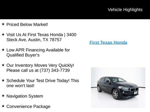 Used 2019 BMW X2 sDrive28i w/ Convenience Package FWD image 10