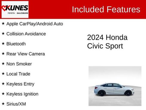 Used 2024 Honda Civic Sport image 2
