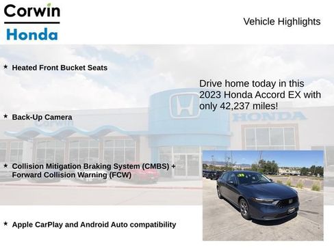 Used 2023 Honda Accord EX image 6