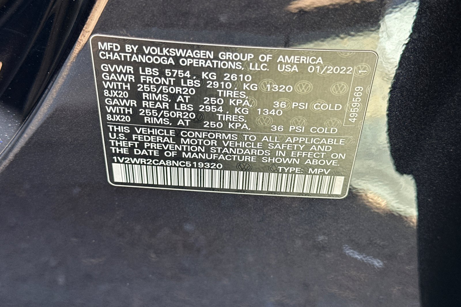 Used 2022 Volkswagen Atlas SE FWD image 29