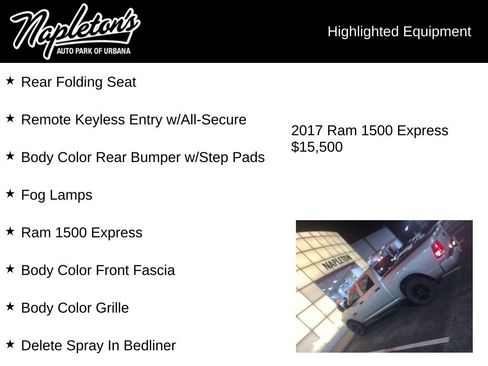 Used 2017 RAM 1500 Express w/ Express Value Package image 4