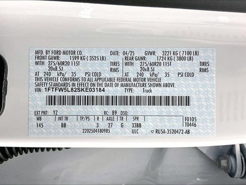 Certified 2025 Ford F150 Lariat w/ Equipment Group 501A Mid AWD/4WD image 36