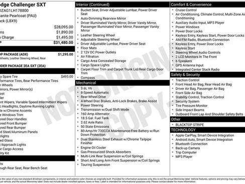 Used 2020 Dodge Challenger SXT w/ Blacktop Package image 7