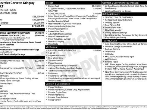 Used 2020 Chevrolet Corvette Stingray Preferred Cpe w/ 2LT Preferred Equipment Group RWD image 34
