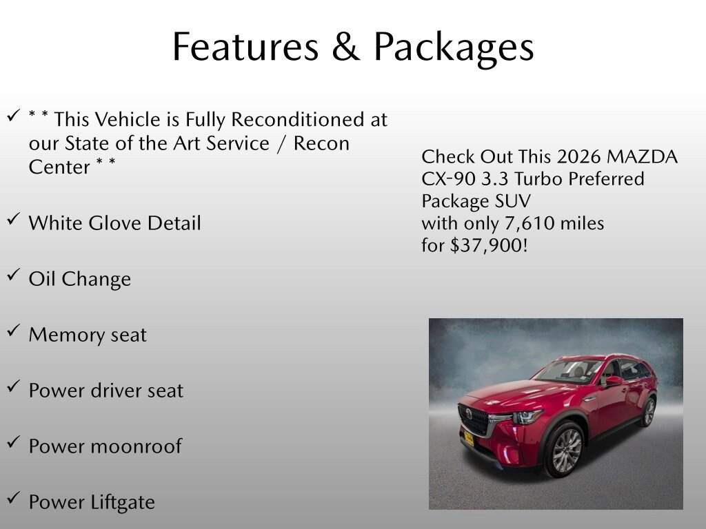 Used 2026 MAZDA CX-90 3.3 Turbo w/ Preferred Package AWD/4WD image 4