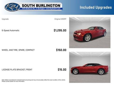 Used 2015 Chevrolet Camaro LT RWD image 3