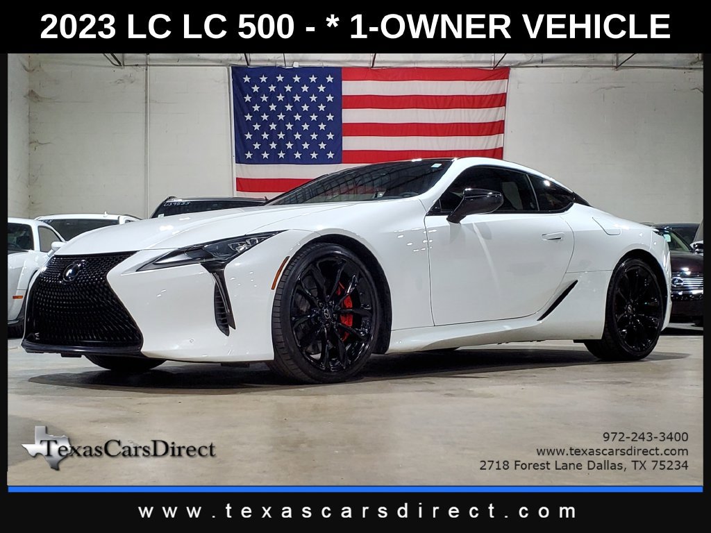 Used 2023 Lexus LC 500 Coupe w/ Sport Package RWD 360° Tour
