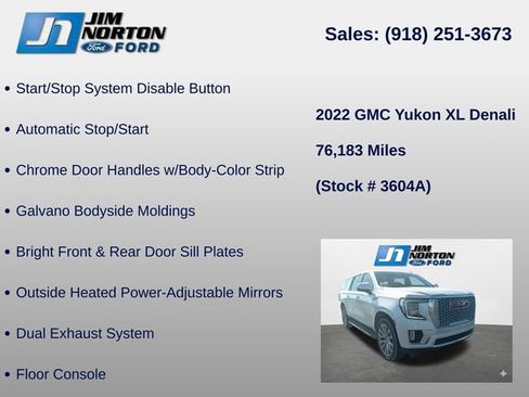 Used 2022 GMC Yukon XL Denali AWD/4WD image 17