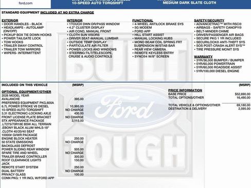 New 2026 Ford F250 XL w/ STX Appearance Package image 2