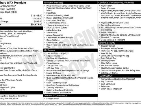 Used 2022 Subaru WRX Premium image 6