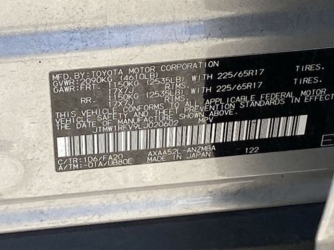 Used 2020 Toyota RAV4 XLE w/ All Weather Liner Package image 13