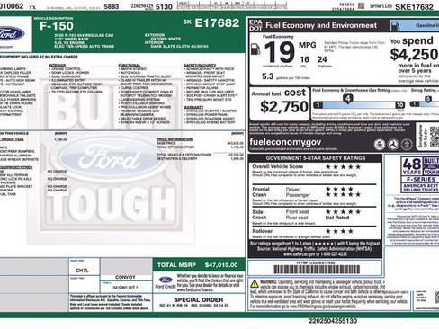 Certified 2025 Ford F150 XL w/ Equipment Group 103A High AWD/4WD image 26