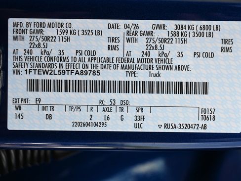 New 2026 Ford F150 STX w/ F-150 LOBO Package AWD/4WD image 13