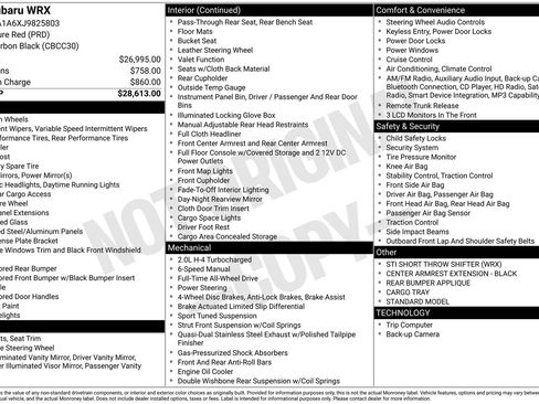 Used 2018 Subaru WRX Base image 36