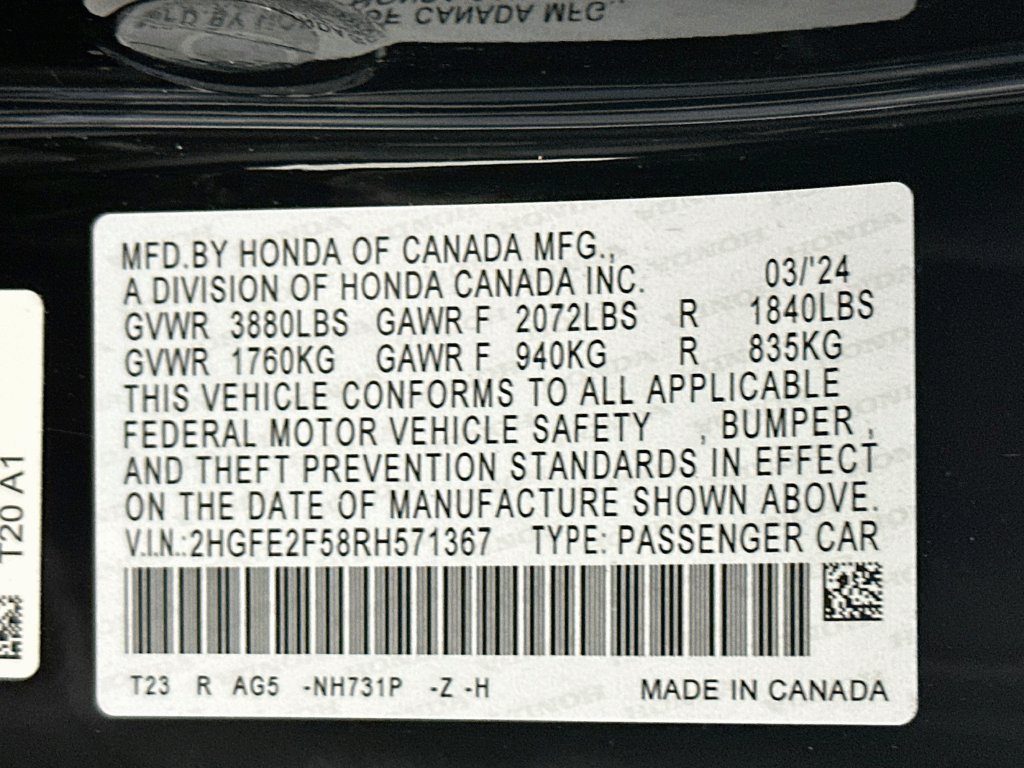 Used 2024 Honda Civic Sport image 30