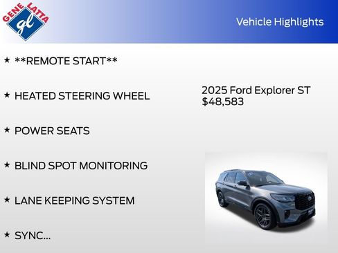 Certified 2025 Ford Explorer ST AWD/4WD image 35