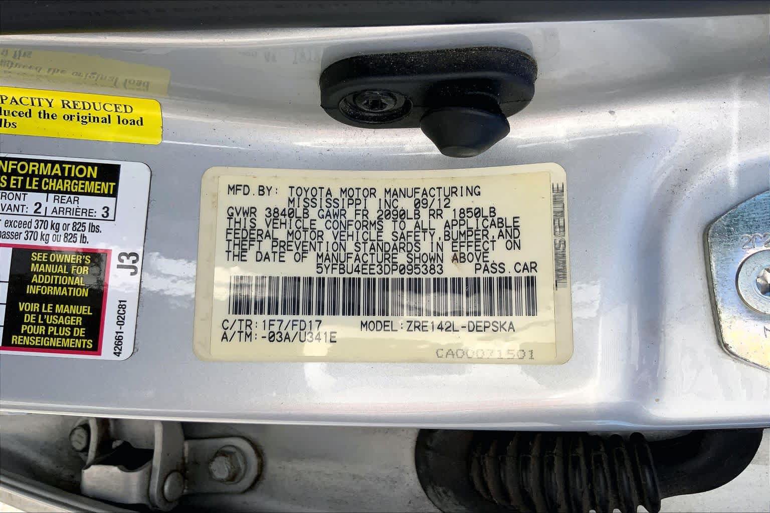 Used 2013 Toyota Corolla S FWD image 35