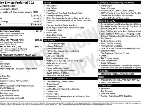 Certified 2024 Buick Envista Preferred w/ Convenience I Package image 28