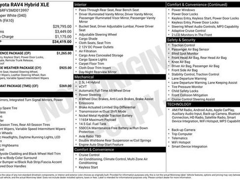 Used 2021 Toyota RAV4 XLE w/ Convenience Package AWD/4WD image 36