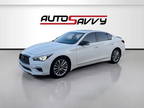 Used 2021 INFINITI Q50 Luxe w/ Cargo Package RWD image 3