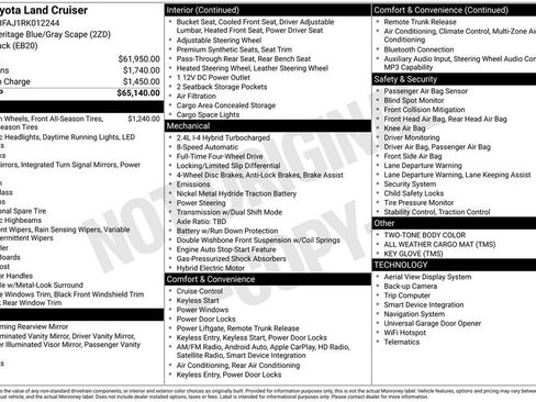 Used 2024 Toyota Land Cruiser AWD/4WD image 11