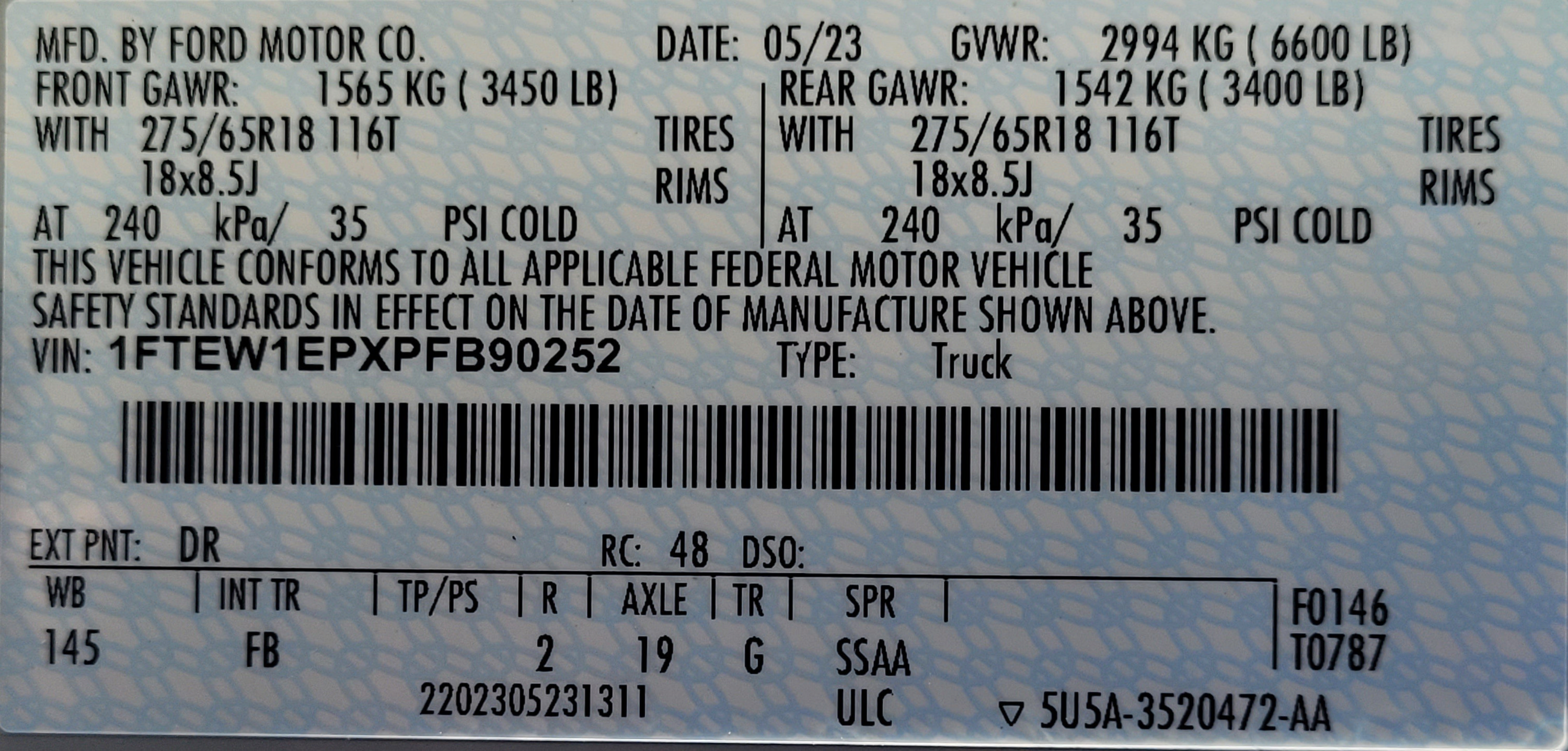 Used 2023 Ford F150 XLT w/ Equipment Group 302A High AWD/4WD image 10