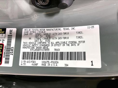 New 2026 Toyota Tundra SR5 AWD/4WD image 18