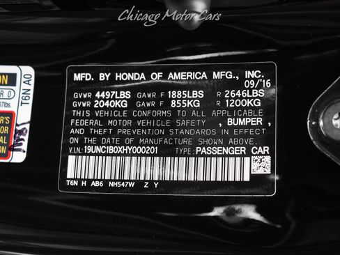 Used 2017 Acura NSX AWD/4WD image 38