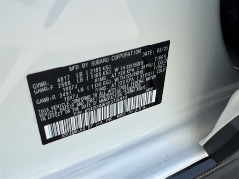 Certified 2025 Subaru Crosstrek 2.5i Limited w/ Popular Package #3A image 28