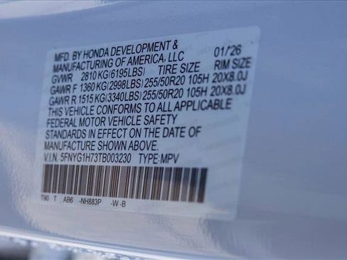 New 2026 Honda Pilot Touring image 25