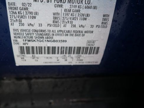 Used 2022 Ford Explorer ST w/ Equipment Group 401A image 29