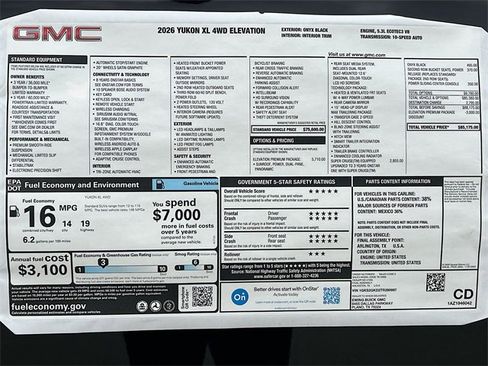 New 2026 GMC Yukon XL Elevation image 21