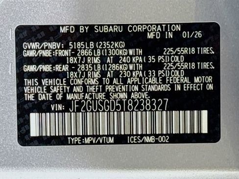 New 2026 Subaru Crosstrek 2.5i Sport AWD/4WD image 32