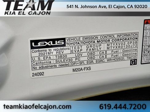 Used 2021 Lexus UX 250h w/ Premium Package image 42