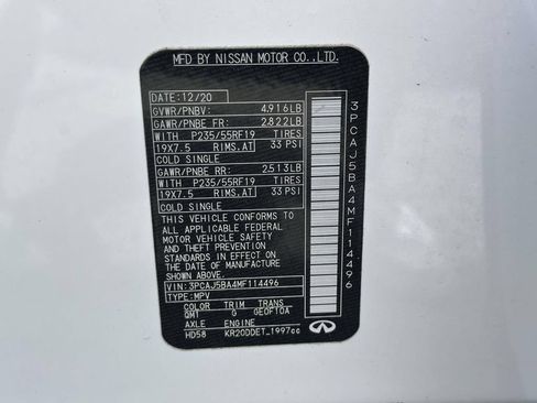Used 2021 INFINITI QX50 Luxe FWD image 36