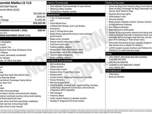 Certified 2022 Chevrolet Malibu LS w/ LPO, Convenience Package 1 FWD image 40