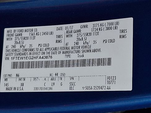 Used 2017 Ford F150 XLT w/ Equipment Group 302A Luxury image 27