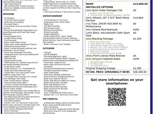 Used 2023 Dodge Challenger SXT w/ Blacktop Package image 3