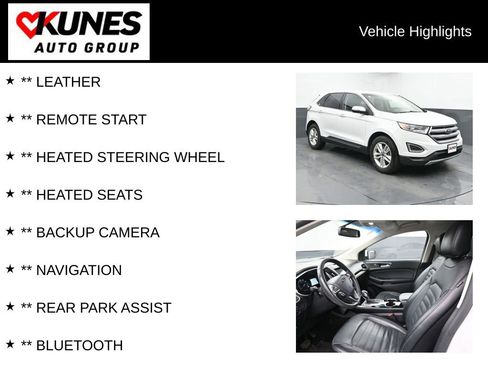 Used 2017 Ford Edge SEL w/ Equipment Group 201A AWD/4WD image 2