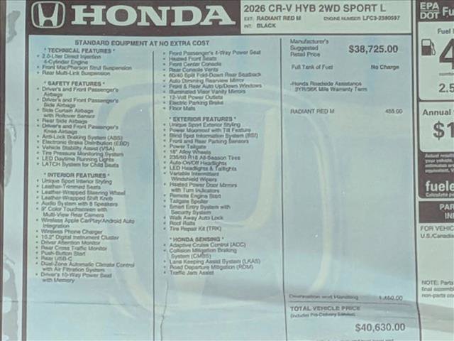New 2026 Honda CR-V Sport-L image 18