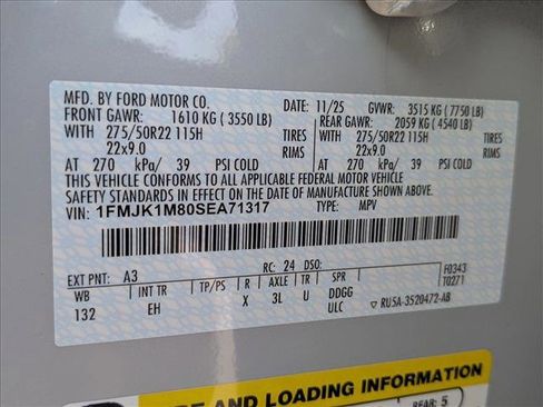 New 2025 Ford Expedition Max Platinum w/ Driver's Package image 17