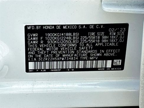 Certified 2023 Honda HR-V Sport image 34