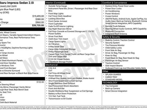 Used 2018 Subaru Impreza 2.0i image 6